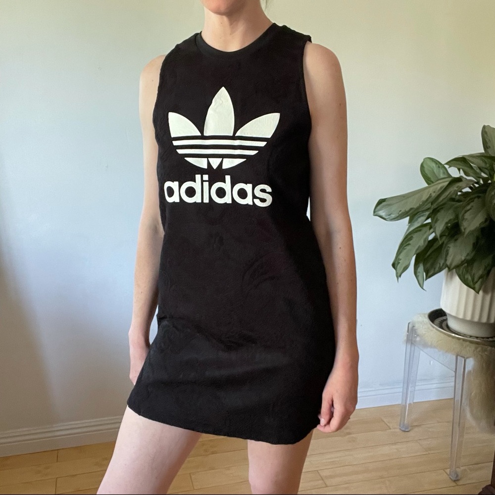Adidas Black Lace Mini Dress